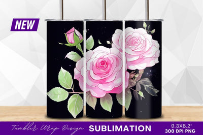 Pink roses bouquet on dark background clipart png Sublimation Regulrcrative 