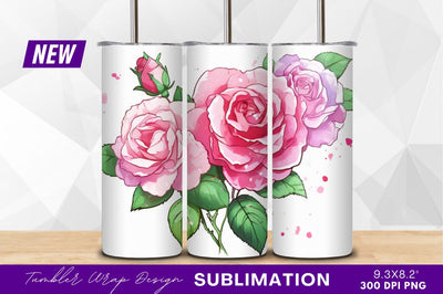 Pink roses bouquet watercolor clipart png Sublimation Regulrcrative 