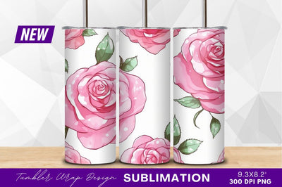 Pink roses floral pattern clipart png Sublimation Regulrcrative 