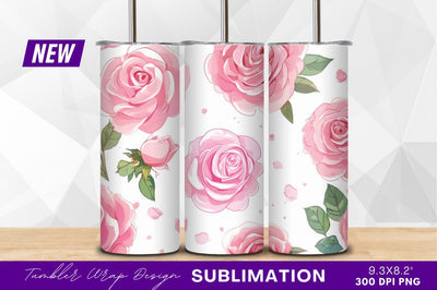 Pink roses floral pattern clipart png Sublimation Regulrcrative 