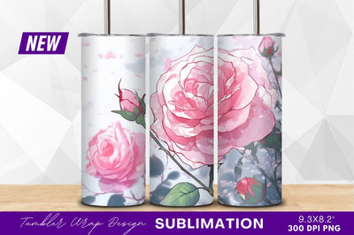 Pink roses illustration clipart png image Sublimation Regulrcrative 
