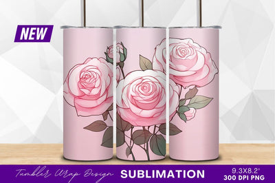 Pink roses illustration clipart png Sublimation Regulrcrative 