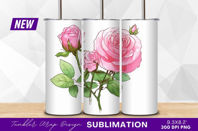 Pink roses illustration clipart png Sublimation Regulrcrative 