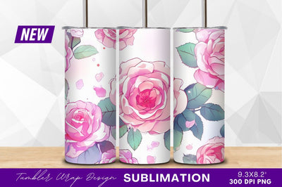 Pink roses pattern floral background clipart png Sublimation Regulrcrative 