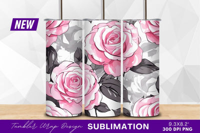 Pink roses seamless pattern clipart png Sublimation Regulrcrative 