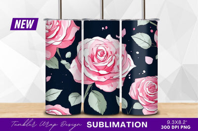 Pink roses seamless pattern clipart png Sublimation Regulrcrative 