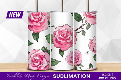 Pink roses seamless pattern clipart png Sublimation Regulrcrative 