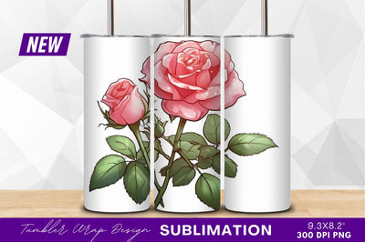 Pink roses watercolor style clipart png Sublimation Regulrcrative 