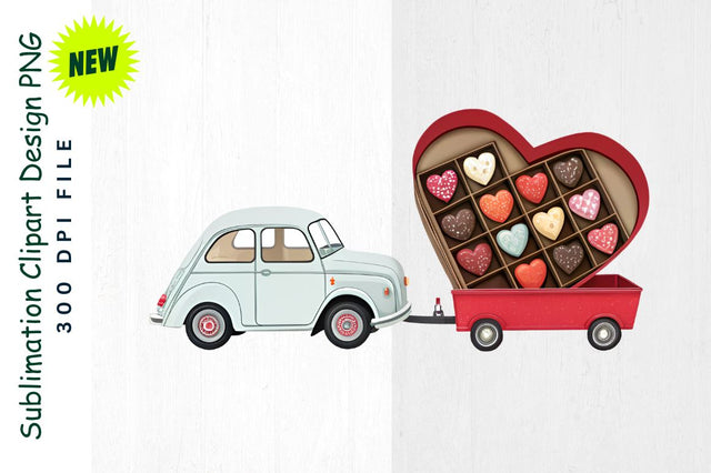 Pink Scooter with Heart Mirrors and Flower Basket Sublimation Clipart Sublimation Regulrcrative 