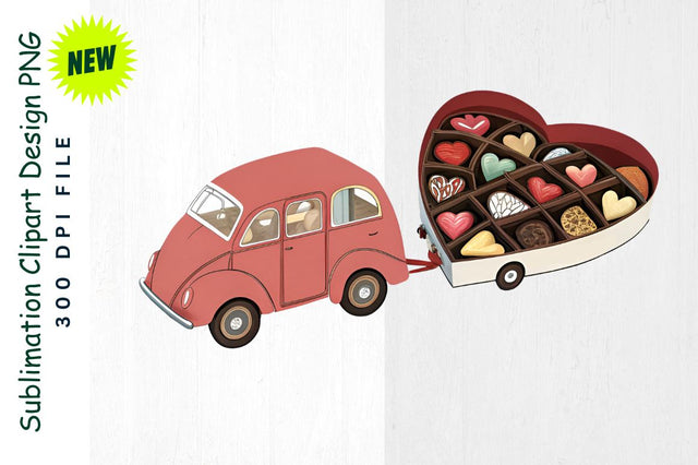 Pink Scooter with Heart Mirrors and Flower Basket Sublimation Clipart SVG Regulrcrative 