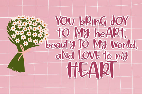 Pink Shine Font Font Dm Letter Studio 