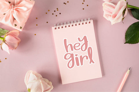 Pink Shine Font Font Dm Letter Studio 