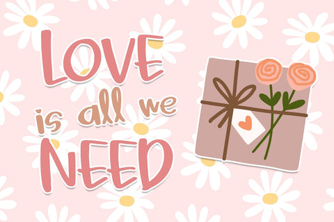 Pink Shine Font Font Dm Letter Studio 