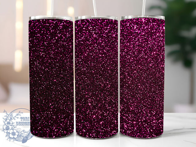 Pink Sparkle Glitter Tumbler, Glitter Seamless Pattern, Sparkle Pink Design, Glam Glitter Art, Shiny Pink Aesthetic, 20oz Tumbler, Sublimation Design Sublimation ToriDesigns 