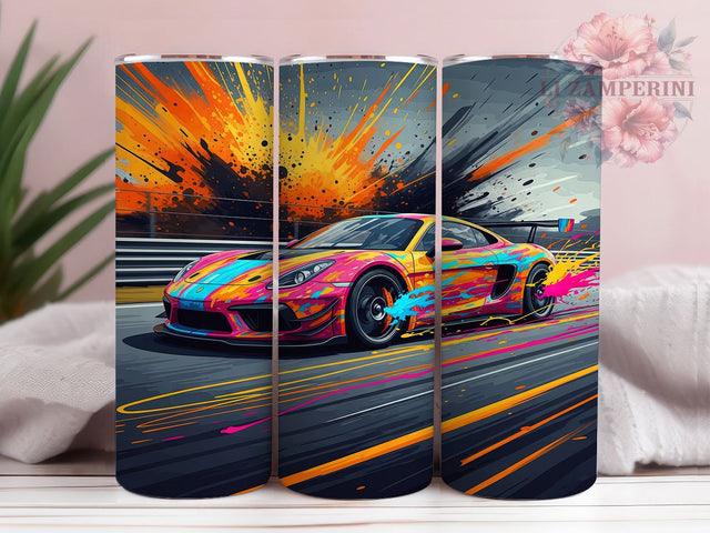 Pink Speed Lady Racer Tumbler, Pink Car Lover, Female Driver Cup, Race Girl Present, Feminine Auto Design, Pink Speed Tumbler, Lady Racer Gift Sublimation Li Zamperini 