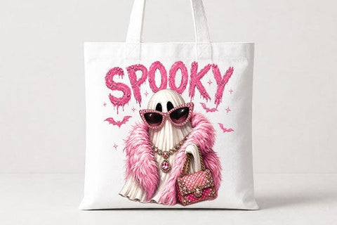 Pink Spooky Ghost PNG Coquette Halloween Digital Download SVG BillahCrafts 
