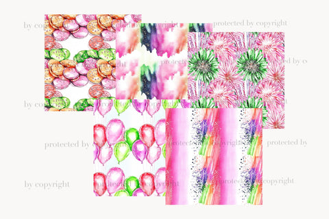 Pink St. Patricks Day Paper | Shamrock Pattern Digital Pattern GlamArtZhanna 