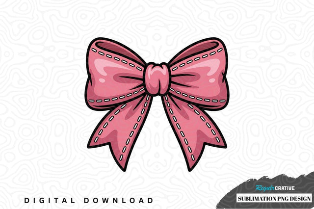 Pink sublimation bow design Sublimation Regulrcrative 