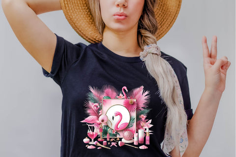 Pink Summer Home Sublimation Clipart Bundle Sublimation SVGArt 