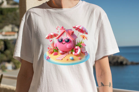 Pink Summer Home Sublimation Clipart Bundle Sublimation SVGArt 