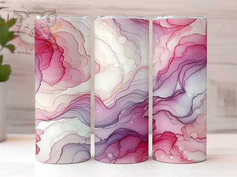 Pink Swirls Tumbler, Abstract Design, 20oz Tumbler Wrap, PNG Sublimation, Pink Background, Modern Decor, Stylish Tumbler Sublimation Lara' s Designs 