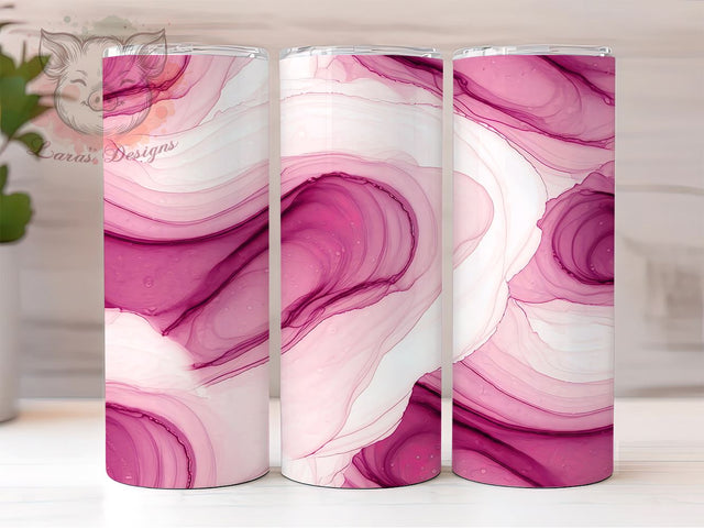 Pink Swirls Tumbler, Abstract Design, 20oz Tumbler Wrap, PNG Sublimation, Pink Background, Modern Decor, Stylish Tumbler Sublimation Lara' s Designs 