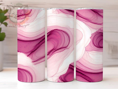 Pink Swirls Tumbler, Abstract Design, 20oz Tumbler Wrap, PNG Sublimation, Pink Background, Modern Decor, Stylish Tumbler Sublimation Lara' s Designs 