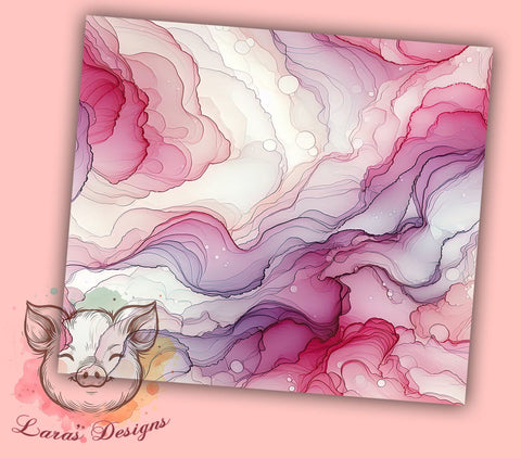 Pink Swirls Tumbler, Abstract Design, 20oz Tumbler Wrap, PNG Sublimation, Pink Background, Modern Decor, Stylish Tumbler Sublimation Lara' s Designs 