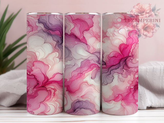 Pink Swirls Tumbler Wrap, Valentine's Day Pattern, Seamless Background PNG, Sublimation 20oz Tumbler, Love Theme Drinkware, Romantic Tumbler Design, Cute Valentine's Gift Sublimation Li Zamperini 