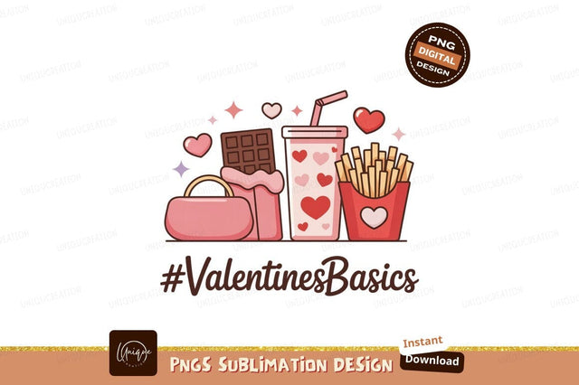 Pink treats and chocolate bar valentines hearts Sublimation Designangry 