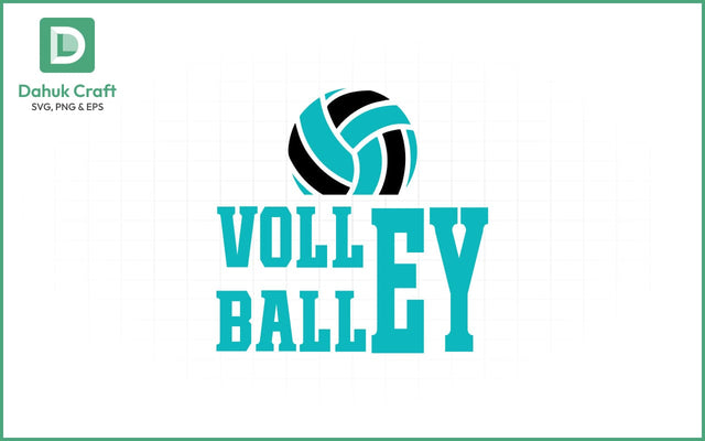 Pink Volleyball Logo SVG Volleyball SVG PNG & EPS V11 SVG dahukdesign 