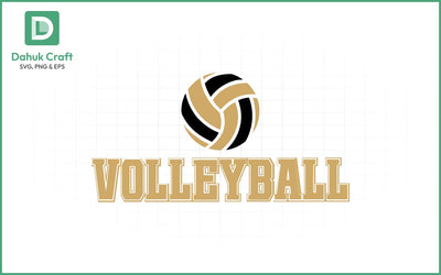 Pink Volleyball Logo SVG Volleyball SVG PNG & EPS V4 SVG dahukdesign 