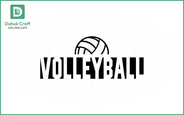 Pink Volleyball Logo SVG Volleyball SVG PNG & EPS V8 SVG dahukdesign 