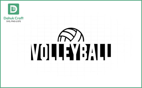 Pink Volleyball Logo SVG Volleyball SVG PNG & EPS V8 SVG dahukdesign 