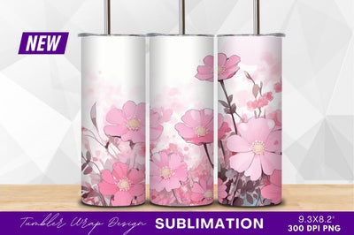 Pink watercolor flower garden clipart png Sublimation Regulrcrative 