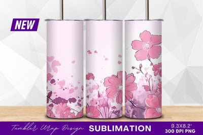 Pink watercolor flowers clipart png floral illustration Sublimation Regulrcrative 