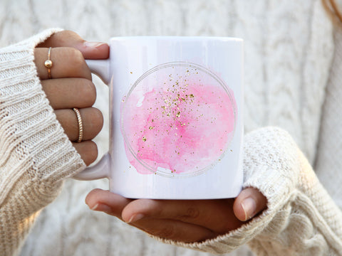 Pink Watercolor Logo Design Sublimation Birch Designs 