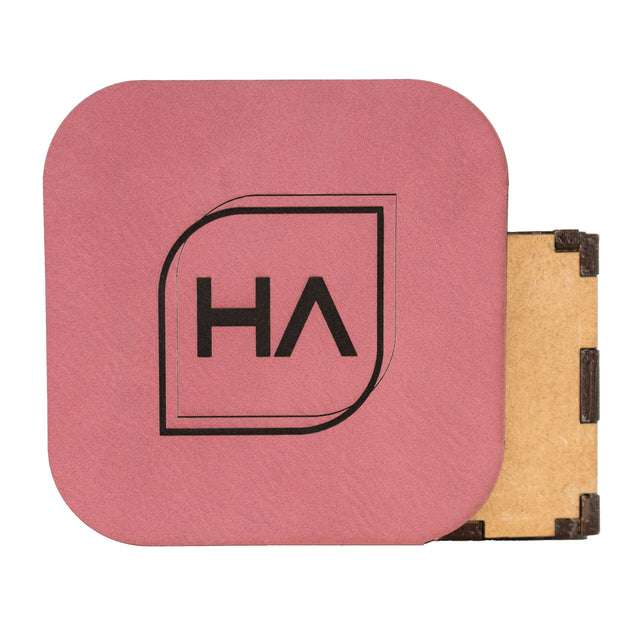 Pink/Black Leatherette Sheet Physical Houston Acrylic 