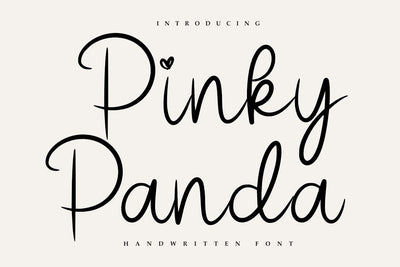 Pinky Panda - Handwritten Font Font Masyafi Studio 