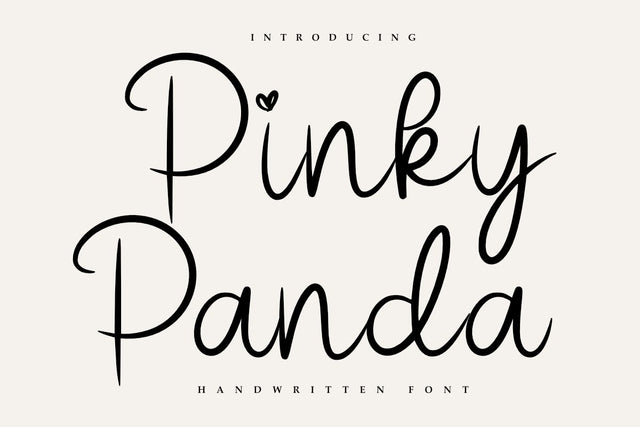 Pinky Panda - Handwritten Font Font Masyafi Studio 