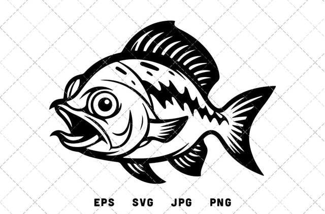 Piranha Mascot Graphics - JPG, SVG, PNG, EPS - Digital Download with Commercial License for Cricut, Silhouette, Scan N Cut Crafting SVG Loveleen Kaur 