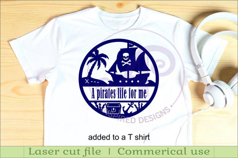 Pirate ship name wall art sign SVG APInspireddesigns 