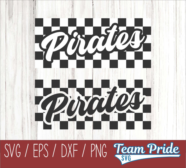 Pirates Retro Team Design SVG Digital Download Printable - SVG, EPS, DXF, PNG SVG Team Pride SVG 