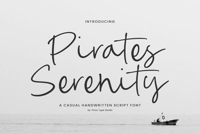 Pirates Serenity - Casual Handwritten Script Font Font Timur type 