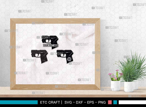 Pistol SVG, Pistol Silhouette, Gun Svg, Handgun Svg, Revolver Svg, Weapon Svg, Gun Silhouette, Pistol Bundle, SVG ETC Craft 