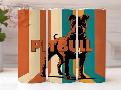 Pitbull Strong Breed 20oz Tumbler, Pitbull Dog, Dog Lover, Tumbler Wrap, Sublimation Design, Strong Breed, 20oz Tumbler Sublimation Lara' s Designs 