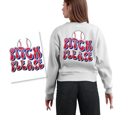 Pitch Please Baseball DTF Transfer Physical So Fontsy T-Shirt Iron-On Transfer Shop