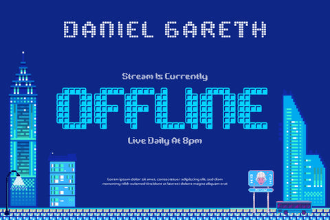 Pixelya - Pixel Display Font Font twinletter 