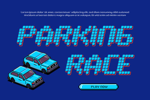 Pixelya - Pixel Display Font Font twinletter 