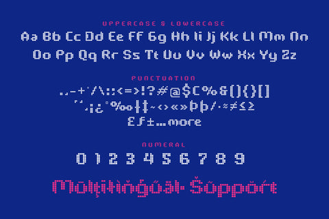 Pixelya - Pixel Display Font Font twinletter 